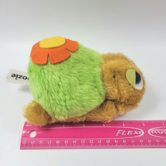 VTG Wallace Berrie Snoozie 6" Plush Turtle w/ Flower On Shell 1975‎ - Picture 11 of 12